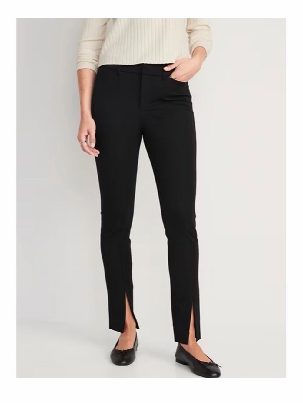 Old Navy High Rise Pixie Split Hem Dress Pants